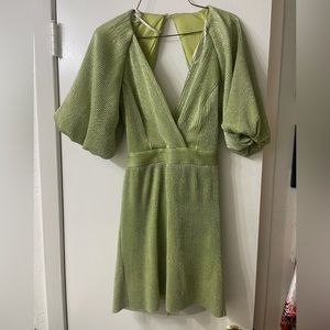 Lulus Green Sparkle Cocktail Dress